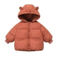 thumbnail image 1 of WEIYLL Hauts pour Garçons 2025 Manteaux Rembourrés pour Enfants Automne Hiver Épaissis Manteaux Rembourrés à Capuche avec Oreilles d'Ours Rouges pour 4-5 Ans, 1 of 8