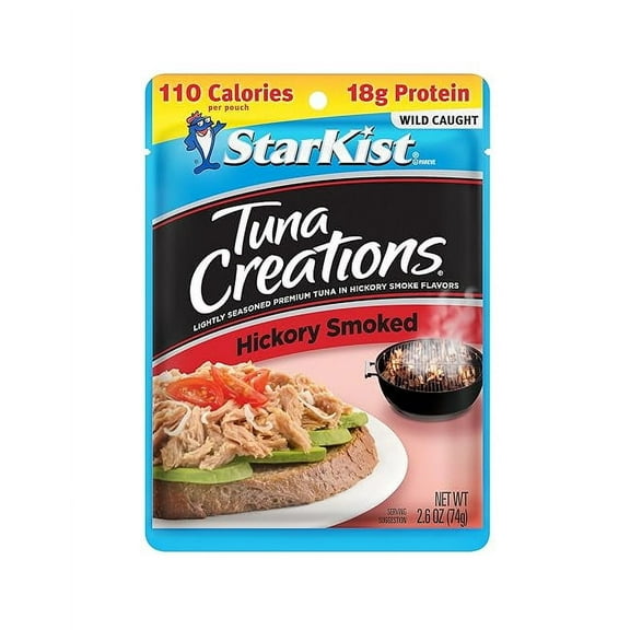 Starkist Tuna Creations, Hickory Smoked, Single Serve, 2.6 Oz, 6 Pack