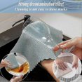 thumbnail image 3 of Microfiber Cloths Cleaning Cloths 10 Fish Scale Cleaning Cloth 25x25cm, Eco-Friendly Reusable Towel for Kitchen Glass Car Window Cleaning, 3 of 5
