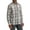Star White, variant on ® Men's Long Sleeve Plaid Shirt, Sizes S-5XL