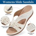 thumbnail image 6 of Mostsola Summer Sandals for Women 2025 Bohemian Comfortable Wedge Orthopedic Slides Walking Shoes, 6 of 8