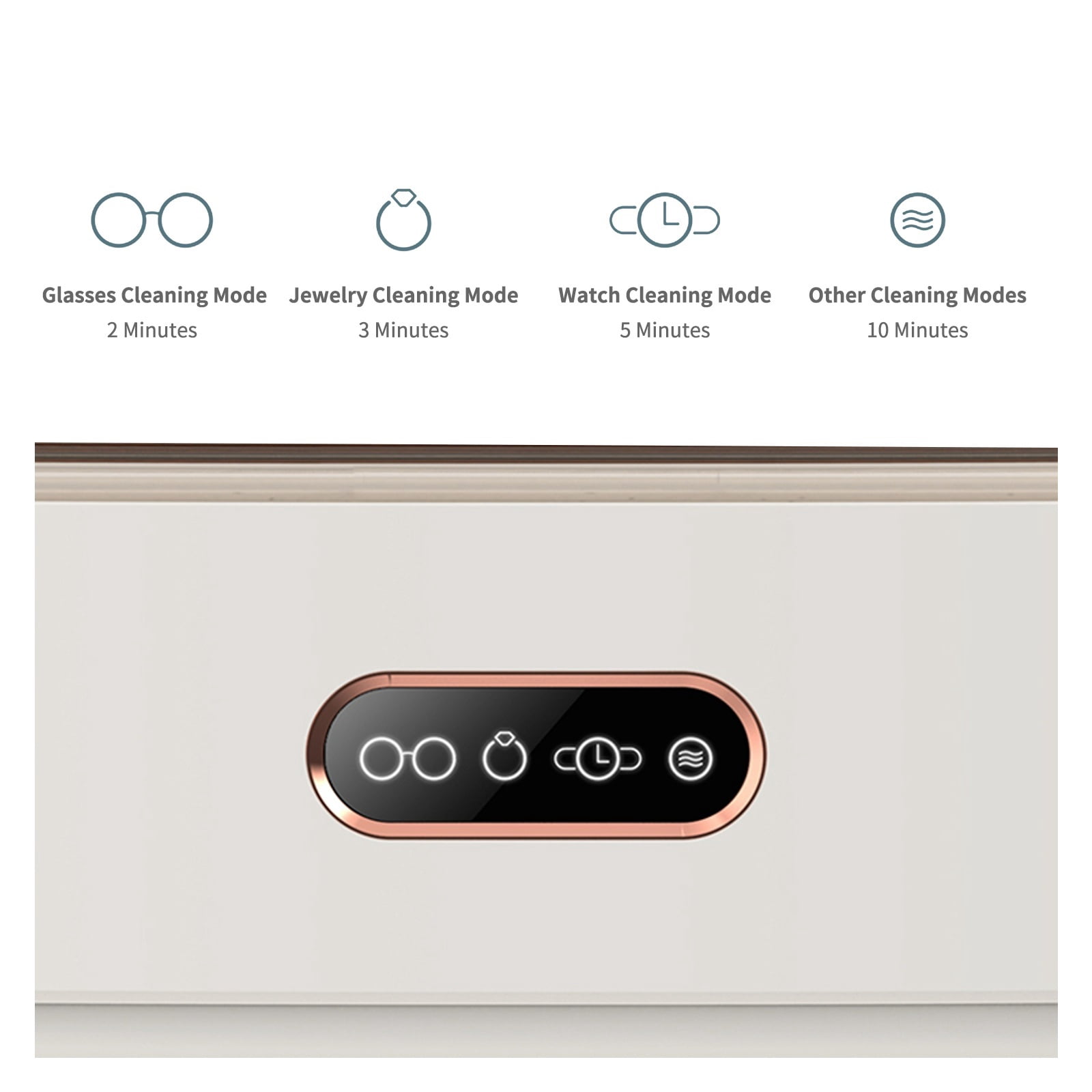 Household Small Ultrasonic Cleaner Portable Cleaning Jewelry Retainer 360° Multi-Directional Clean ,Convenient to Use