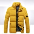 thumbnail image 2 of Vedolay Warm Winter Coats for Men Outerwear Jacket Winter Long Hooded Parka Jacket Yellow,3XL, 2 of 3
