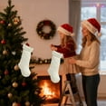 thumbnail image 6 of Cheapark Christmas Stockings - Big Plush Decorative & Storage Xmas Socks, Festive Accents for Home Fireplace & Holiday Decoration, 6 of 6