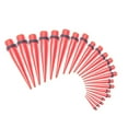 thumbnail image 1 of 18 Piece Ear Stretching Kit Tapers - 9 Sizes Included - Choose From 6 Colors, 1 of 7