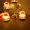 Fat Santa+gift box, variant on Christmas Party Theme Party Decoration | Christmas Tree LED Light Pendant | Xmas Cute Santa Claus Living Room Bedroom Curtain Decoration String Lights