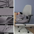 thumbnail image 4 of Soft Stretch Spandex Chair Seat Slipcover and Backrest Cover, Washable Chair Slipcovers fit for Office Computer Chairs, Home Bar Wedding Party Decor (Chair Seat Cover + Backrest Cover), 4 of 8