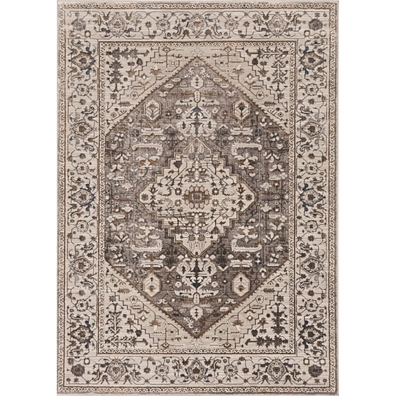 Inspire 7501 Grey Parisian Area Rug, Size - 2'2" x 6'11" Runner