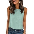 thumbnail image 7 of Tauxra Women Sleeveless Top for Casual Wear, Summer Round Neck Tank Top with Button Details, Soft Linen Fabric, Comfortable and Flowingy Loose Fit, Versatile for Everyday, 7 of 7