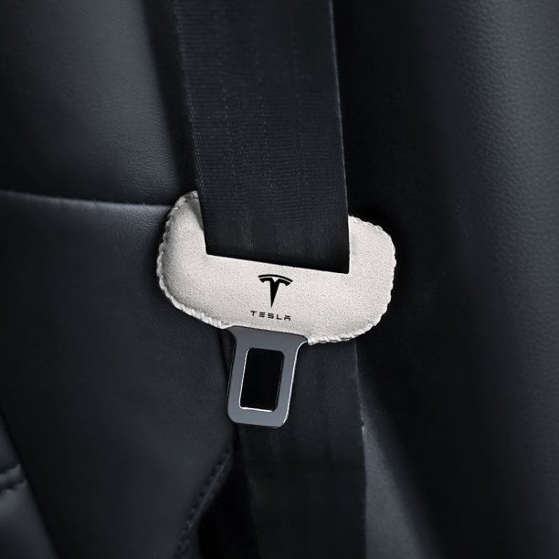 Adecuado para fundas de cinturón de seguridad Tesla, funda protectora para la cabeza de la hebilla del cinturón de seguridad, antiarañazos, antidesgaste, anticortes para asientos delanteros y trasero