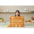 thumbnail image 2 of Bearchop Herringbone Acacia Wood Cutting Boards for Kitchen, [20" x 15" x 1.25"] Large Herringbone Pattern Cutting Boards, Solid Wood Butcher Block Cutting Board with Juice Grooves and Handle, 2 of 7