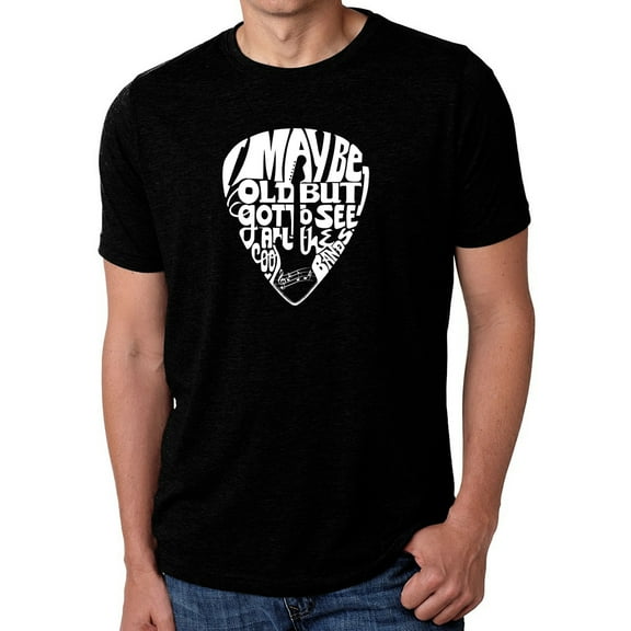 Men's Premium Blend Word Art T-shirt - Guitar Pick