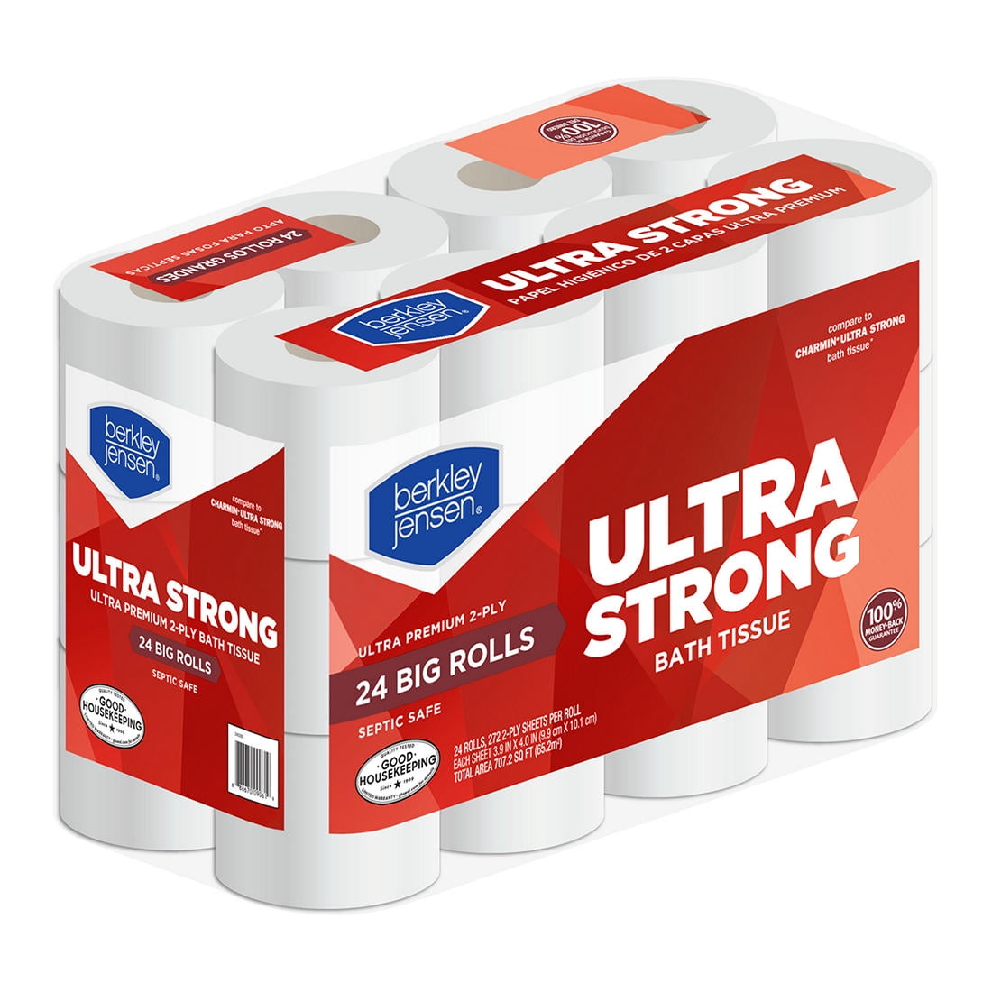 6 Kleenex Mega Jumbo Toilet Paper Single Rolls, 2 Ply White Toilet