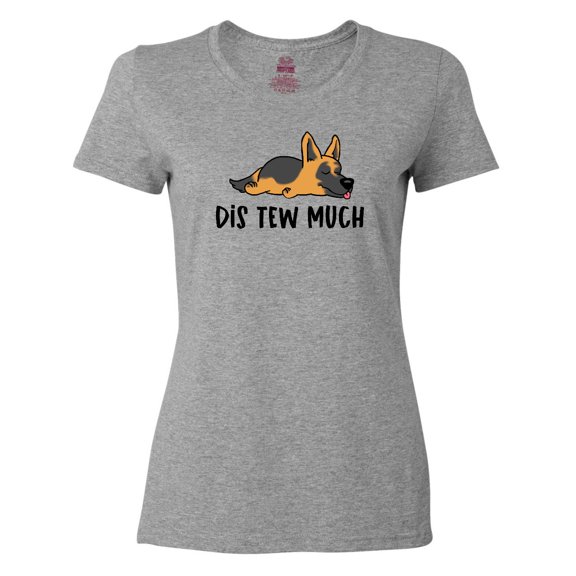 Inktastic Napping Dis Tew Much German Shepherd Women's T-Shirt