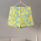 thumbnail image 3 of Nuevo traje de pantalones cortos sueltos con cordones y estampado de limones, estilo informal de vacaciones 2024, estilo popular europeo y americano, 3 of 5