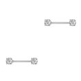 thumbnail image 4 of Minnieouse Anillo para pezones, adorno de Metal para el pecho femenino, decoración para cuerpos pequeños, Piercings para el pecho, elegante para Tipo 2 2piezas Minnieouse CBP270824, 4 of 6