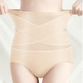thumbnail image 2 of Swuxness Women's High Waist Breathable Underwear, Women's Panties, Womens Individually Wrapped Solid Color Comfortable Soft Stretch Panties for Everyday Wear Beige, L, 2 of 4