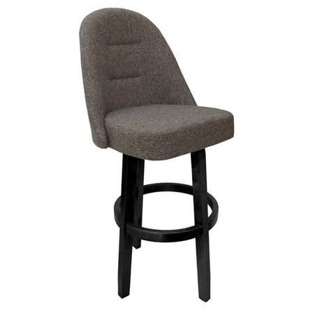 Extra Tall Swivel Bar Stool 34" M-235 Vivian Base - Mojave Grey - Black