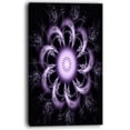 thumbnail image 2 of Fleur Fractale Arrondie Violet Pâle - Impression d'Art Floral sur Toile, 2 of 3