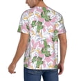 thumbnail image 2 of Lsque Lilies Flowers Pattern Mens Polo Golf Shirts Funny Graphics Shorts Sleeve Button Shirts Baseball T-shirt-4X-Large, 2 of 7