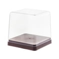 thumbnail image 2 of DOLITY Teapot Storage Box Transparent Display Case for Bedroom Bathroom Living Room Brown Base, 2 of 9