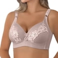 thumbnail image 3 of Uqiangy Breast Reduction Bra Longline Bras for Women Minimizer Bras for Women Full Coverage Tshirt Bras for Women Jelly Bras for Women Corset Tops Dark Gray 3XL, 3 of 9