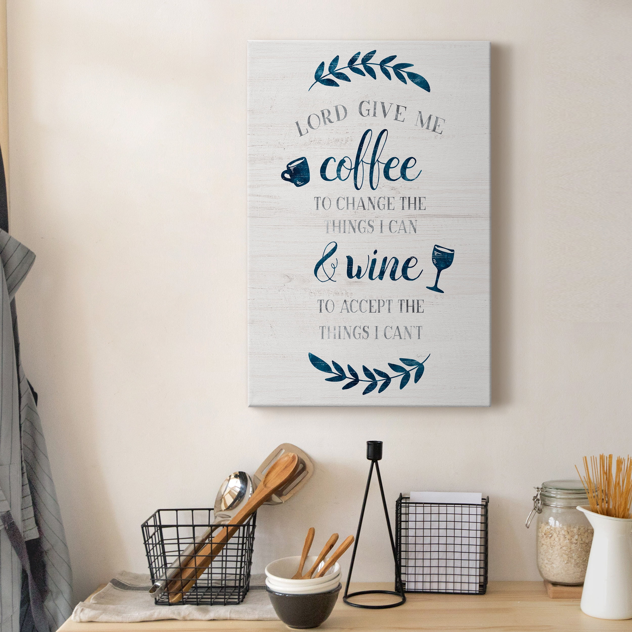Coffee & Wine Premium Gallery Wrapped Canvas - Ready to Hang - 24 x 36