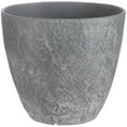 thumbnail image 1 of 12" Bravo Polypropylene Planter - Dark Grey Slate, 1 of 1
