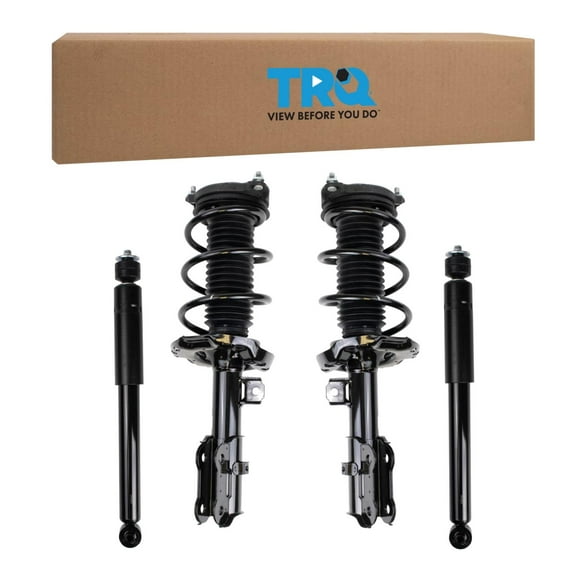 TRQ Front and Rear Complete Strut Assembly & Shock Absorber Kit Complete Strut & Coil Spring Assembly Fits Select 2013-2018 Acura RDX