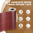 thumbnail image 4 of Uxcell Ruban de Réparation Grain de Bois Auto-Adhésif, Patch de Réparation Grain de Bois Réaliste Multi-Usage pour Meubles Noyer 33'x 8 Pouces, 4 of 7