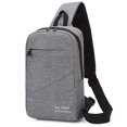 thumbnail image 1 of Men's Sling Bag Splash-proof USB Port Reflective Strip Chest Bag Sling Backpack, 1 of 10