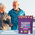 thumbnail image 2 of 1PACK Mushroom Gummies！Supplement with Ashwagandha Functional Mushroom Gummies@-, 2 of 5