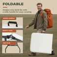 thumbnail image 6 of T-SKR 6ft Folding Table, Sturdy 330lb Cap, Reinforced Steel Legs, Foldable with Safety Lock, Portable for Parties, Picnics, Weddings, Camping, 1 Pack, 6 of 6