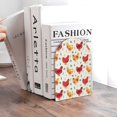 thumbnail image 6 of Naloa Colorful Flower Chickens 2 Pcs Bookend Large Capacity Office Book Ends for Home Office Library School Study Decoration, 6 of 8