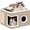 SingleAK, variant on Cat Beds for Indoor Cats, Large Cat Cave with Fluffy Ball and Scratch Pad, Foldable Cat Scratch House with Hideaway Condo for Kitten,16x16x13inch,Blue