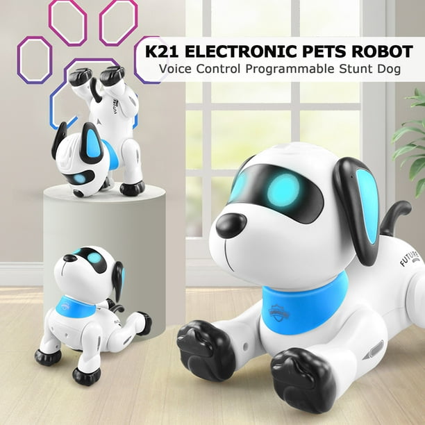 LE NENG K21 Robot électronique Chien Stunt Chien Télécommande Robot Chien  Jouet Commande Vocale Programmable Touch-Sense Musique Danse Jouet pour  Enfants Anniversaire Cadeau de Noël 