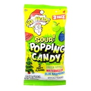 Warheads Christmas Extreme Sour Popping Candy, 0.74 oz, 3 Pack