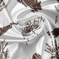thumbnail image 7 of Ambesonne Nature Valance & Curtain, Sketchy Style Butterflies, 55"x36", Brown White, 7 of 7