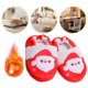 thumbnail image 3 of Lindas Pantuflas Peludas Planas Térmicas Antideslizantes Navidad para Otoño Invierno, 3 of 9