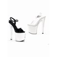 thumbnail image 2 of Ellie Shoes E-821-Chrome 8" Heel Womans Chrome Sandal. 11 / Black/Silver, 2 of 2