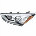 thumbnail image 3 of FOR 2013-2016 SANTA FE BLACK HOUSING CLEAR LENS PROJECTOR HEADLIGHT LEFT LAMP, 3 of 11