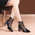 thumbnail image 1 of ¡Novedad de 2022! Zapatos cómodos de tacón alto con personalidad para mujer, zapatos elegantes de tacón grueso de verano para mujer, zapatos de punta estrecha para mujer36 Gao Jinjia LED, 1 of 1