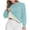 Light Blue(Womens Tops), variant on ZHYou Womens Polka Dot Sherpa Fleece Lined Sweatshirts Long Sleeve Crew Neck Casual Warm Cropped Tops,Green,L