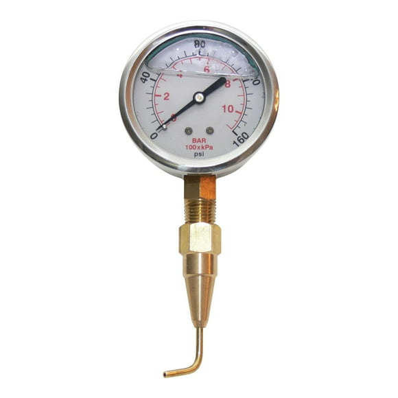 Underhill Water Pressure Gauge and Pitot Tube 160 PSI, with Dial Indicator, Tester for Sprinklers, Irrigation System, HeadChecker, A-HCGPK