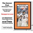 thumbnail image 2 of 11x22 Newspaper Frame - with Orange and Navy Double Mat - Made to Display Newspapers Measuring, 2 of 8