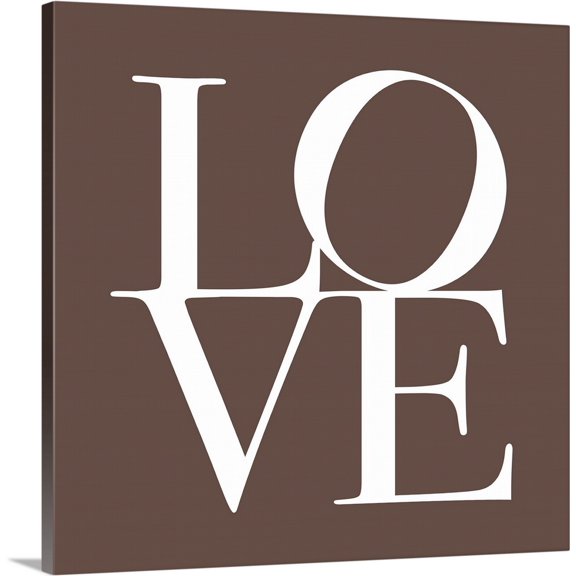 Great BIG Canvas | "Love in Chocolate" Canvas Wall Art - 20x20