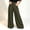 Army Green, variant on Fall High Waisted Business Casual Palazzo Pants for Women Dressy Button Down Wide Leg Trousers Pockets Front Pleated Loose Work Office Suit Pant