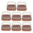 thumbnail image 5 of HAKIDZEL 8Pcs Low Profile Furniture Leg Pads for Carpet Protector Cups, 5 of 8
