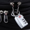 thumbnail image 6 of High Security Waterproof Portable Small Padlock Smart Combination Lock TSA Customs Lock Customs Code Lock Padlock with Steel Cable SILVER G -ALLOY, 6 of 8