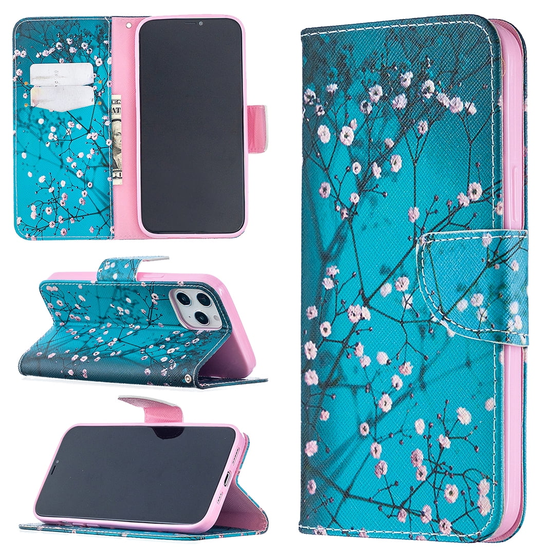 Allytech iPhone 12 Mini Case 5.4", iPhone mini Wallet Case, PU Leather  Colorful Pattern Credit Cards Holder Inner TPU Cover Case for Apple iPhone  12 Mini 5.4" - Walmart.com